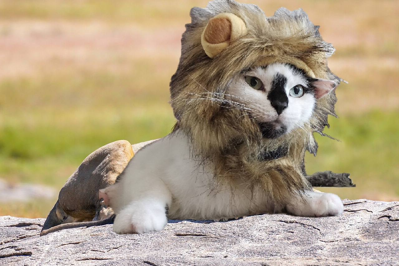 Wilbur as a lion